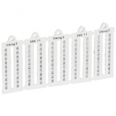 Листы с этикетками для клеммных блоков Viking 3 - горизонтальный формат - шаг 5 мм - цифры от 101 до 200 | 039511 | Legrand