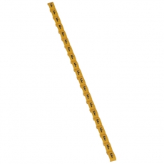 Маркер Duplix - чёрная маркировка на желтом фоне - заглавная буква F | 038415 | Legrand