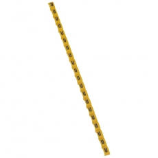 Маркер Duplix - чёрная маркировка на желтом фоне - заглавная буква U | 038430 | Legrand