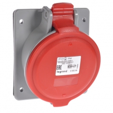 Встраиваемая наклонная розетка - P17 Tempra Pro - IP 44 - 380/415 В~ - 32 A - 3К+З | 555288 | Legrand