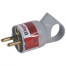 Вилка 2К+3 - серия Элиум - 16 А - пластик - с кольцом - винтовой зажим - серый | 050192 | Legrand