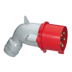 Вилка моб.угл. 32А 3К+Н+З 380В IP44 | 056478 | Legrand