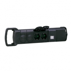 Многорозеточный блок - 6x2К+З - 250 В~ - с кабелем - с индикатором и выключателем | 050630 | Legrand