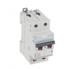Выключатель автоматический двухполюсный DX3-E 6000 13А C 6кА | 407276 | Legrand