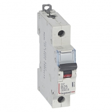 Выключатель автоматический однополюсный DX3 6000 25А B 10кА | 407434 | Legrand