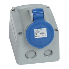 Розетка накладная - 16А - 2К+З - 230 В - IP 44 | 090167 | Legrand