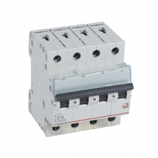 Выключатель автоматический четырехполюсный TX3 6000 16А B 6кА | 404014 | Legrand