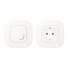 Пакет для управления быт. электроприборами Valena Allure (розетка Умн. с/з 16А 230В+Умн. беспроводн. 1-кл. выкл.) жемчуж. Netatmo | 752954 | Legrand