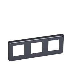 Рамка - Программа Mosaic - 3X2 модуля - горизонтальная - антрацит | 079046 | Legrand