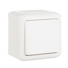 Quteo Белый Выключатель 1-клавишный IP44 10А | 782300 | Legrand