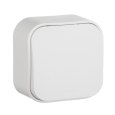 Quteo Белый Переключатель 1-клавишный 10А | 782204 | Legrand