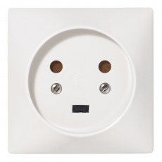 Розетка встраиваемая сил.2К+З 20А с защ. шт. винтах сл. кость | 055422 | Legrand