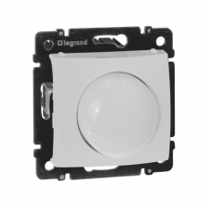 Valena Белый Светорегулятор поворотный 100-1000W для л/н, галог. ламп с обмоточным т-ром | 770060 | Legrand