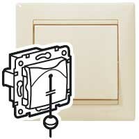 Valena Сл. кость Выключатель кнопочный со шнурком | 774319 | Legrand