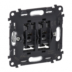 Valena Мех IN'MATIC Выключатель кнопочный 2-клавишный 6А 250В | 752018 | Legrand