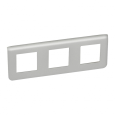 Рамка пластиковая горизонтальная Mosaic 3Х2 модуля Алюминий | 079306 | Legrand
