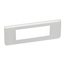 Рамка пластиковая Mosaic 6 модулей Алюминий | 079316 | Legrand