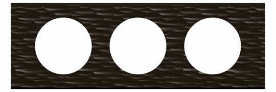 Celiane Corian Черный Рифленый Рамка 3-я (2+2+2 мод) | 069023 | Legrand