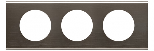 Celiane Черный Никель Рамка 3-я (2+2+2 мод) | 069033 | Legrand