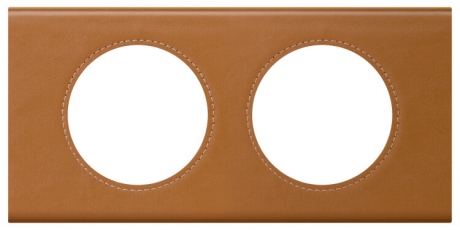 Celiane Кожа Карамель Рамка 2-я (2+2 мод) | 069422 | Legrand