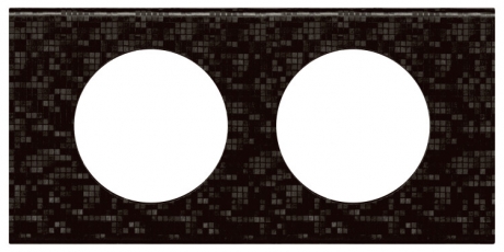 Celiane Кожа Блэк Пиксел Рамка 2-я (2+2 мод) | 069452 | Legrand