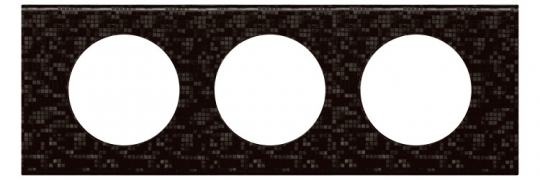 Celiane Кожа Блэк Пиксел Рамка 3-я (2+2+2 мод) | 069453 | Legrand