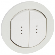 Celiane Белый Клавиша 2-ая с подсв. IP44 | 067804 | Legrand