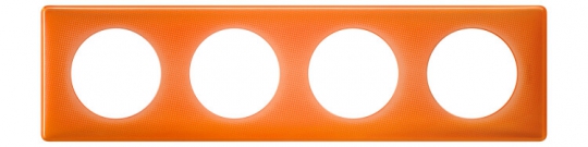 хххххCeliane Муар Оранжевый Рамка 4-я (2+2+2+2 мод) | 066654 | Legrand