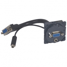 Celiane Розетка аудио/видео HD15 + 3.5 мм jack с кабелем для подключения | 067376 | Legrand