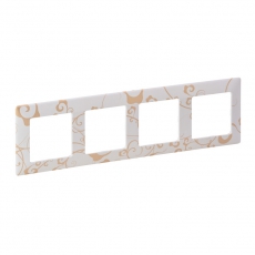 Valena LIFE Ампир белый Рамка 4-ая | 754104 | Legrand