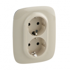 Valena ALLURE DIY Сл.кость Розетка 2-ая с/з с защитными шторками, безвинт.зажим | 753826 | Legrand