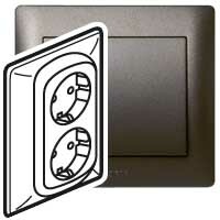 Galea Life Темная Бронза Розетка 2-ая с/з | 771230 | Legrand