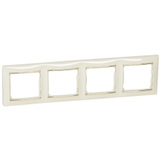 Valena Крем/Золото Рамка 4-ая горизонт. | 774154 | Legrand