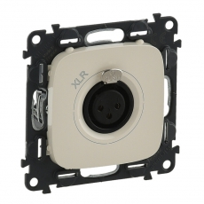 Valena ALLURE Сл.кость Аудиорозетка с 3-контактным гнездом XLR (с лицевой панелью) | 754736 | Legrand