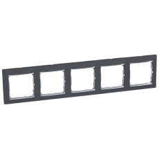 Valena Ноктюрн/Серебро Рамка 5-ая горизонт. | 770395 | Legrand