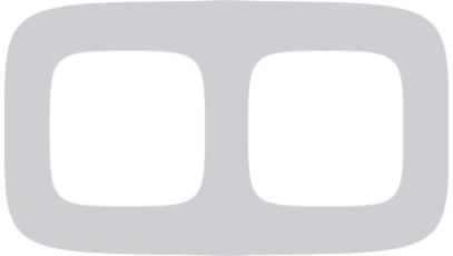 Valena ALLURE Белое стекло Рамка 2-ая | 755542 | Legrand