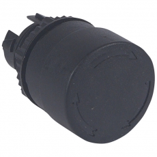 Кнопка с грибовидным толкателем ? 32 - Osmoz - для компл. - возврат-поворот - экстр. откл. - без подсв. - IP 66 - чёрный | 023881 | Legrand