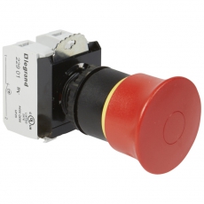 Кнопка с грибовидным толкателем ? 40 - Osmoz - в сборе - кнопка ''Тяни-толкай'' - авар. отключение - EN 418 - красный | 023725 | Legrand