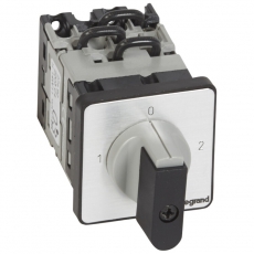 Переключатель на 2 направления - с положением ''0'', 90° - PR 12 - 3П - 6 контактов - крепление на дверце | 027492 | Legrand