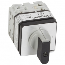 Трехпозиционный переключатель без положения ''0'' - PR 17 - 1П - 3 контакта - крепление на дверце | 027499 | Legrand