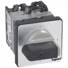 Трехпозиционный переключатель с положением ''0'' - PR 12 - 1П - 3 контакта - крепление на дверце | 027502 | Legrand