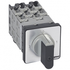 Трехпозиционный переключатель с положением ''0'' - PR 12 - 3П - 9 контактов - крепление на дверце | 027504 | Legrand