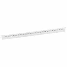 Маркер Memocab - ширина 2,3 мм - чёрная маркировка на белом фоне - цифра 0 | 037780 | Legrand