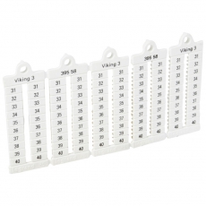 Листы с этикетками для клеммных блоков Viking 3 - вертикальный формат - шаг 5 мм - цифры от 31 до 40 | 039558 | Legrand
