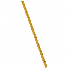 Маркер Duplix - чёрная маркировка на желтом фоне - условное обозначение - постоянный ток | 038445 | Legrand