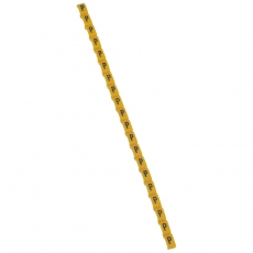 Маркер Duplix - чёрная маркировка на желтом фоне - заглавная буква P | 038425 | Legrand