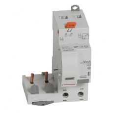 Дифференциальный блок DX3 - тип A - 30 мА - 2П - 230 В~ - 63 А - 2 модуля | 410429 | Legrand