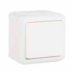 Quteo Белый Кнопка 1-клавишная IP44 6А | 782305 | Legrand