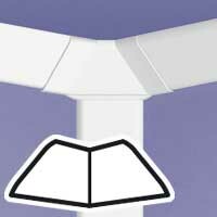 Угол внеш. 58 белый | 032326 | Legrand