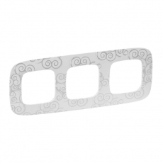 Valena ALLURE Нарцисс хром Рамка 3-ая | 754343 | Legrand